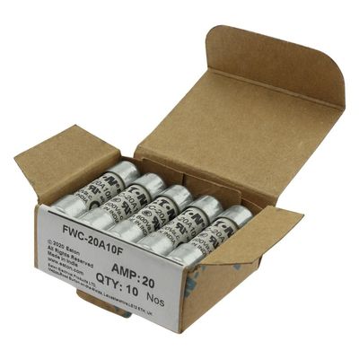 Doskonała zdolność do jazdy na rowerze i wydajność Cramic bezpiecznik Eaton Bussmann 10 X 38 mm Ferrule bezpiecznik FWC-20A10F