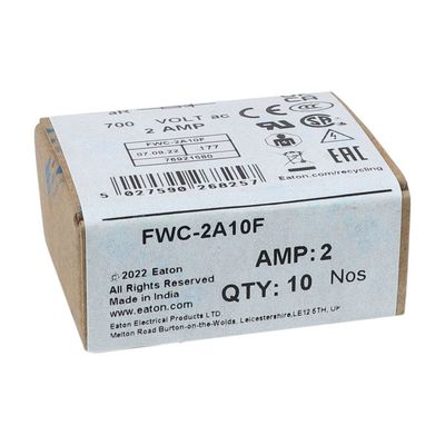 Doskonała zdolność do jazdy na rowerze i wydajność Cramic bezpiecznik Eaton Bussmann 10 X 38 mm Ferrule bezpiecznik FWC-2A10F