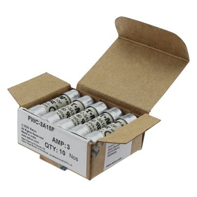 Doskonała zdolność do jazdy na rowerze i wydajność Cramic bezpiecznik Eaton Bussmann 10 X 38 mm Ferrule bezpiecznik FWC-3A10F