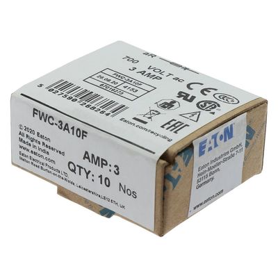 Doskonała zdolność do jazdy na rowerze i wydajność Cramic bezpiecznik Eaton Bussmann 10 X 38 mm Ferrule bezpiecznik FWC-3A10F