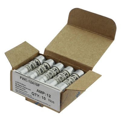 Doskonała zdolność jazdy na rowerze i wydajność Cramic bezpiecznik Eaton Bussmann 10 X 38 mm Ferrule bezpiecznik FWC-12A10F