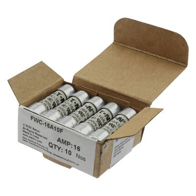 Doskonała zdolność do jazdy na rowerze i wydajność Cramic bezpiecznik Eaton Bussmann 10 X 38 mm Ferrule bezpiecznik FWC-16A10F