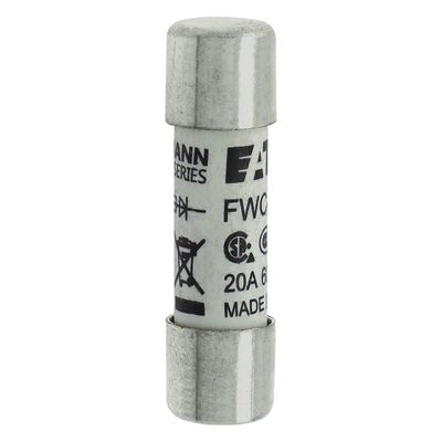 Doskonała zdolność do jazdy na rowerze i wydajność Cramic bezpiecznik Eaton Bussmann 10 X 38 mm Ferrule bezpiecznik FWC-20A10F