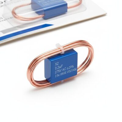 Drut cynowy materiał X2 kondensator bezpieczeństwa tolerancja pojemności plus minus 20 procent znamionowe napięcie udarowe 2,5 raza napięcie znamionowe